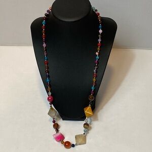 Multi-color Natural Stone Necklace